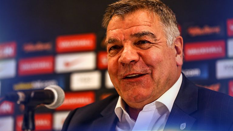 Sam Allardyce gave his first press conference as England manager on Monday