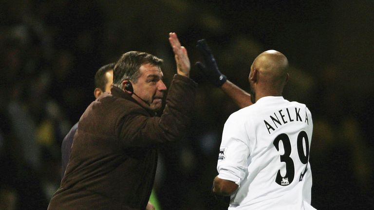 Allardyce has managed a number of players he cites as world class, including Nicolas Anelka at Bolton