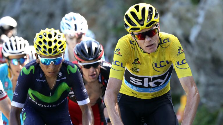 Chris Froome on stage 17 of the 2016 Tour de France