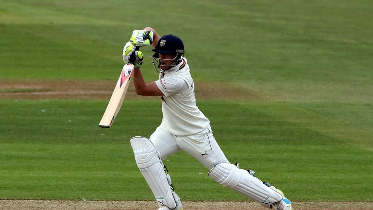 Scott Borthwick in action during the Specsavers County Championship  Division One match between Durham and Lancashire