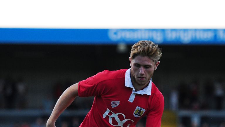 WESTON-SUPER-MARE, ENGLAND - JULY 09:  Scott Wagstaff of Bristol City in action during the Pre-Season Friendly match between Weston-super-Mare AFC and Bris