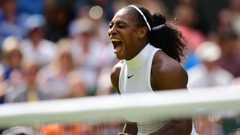 There was no hiding Williams' joy as she clinched victory