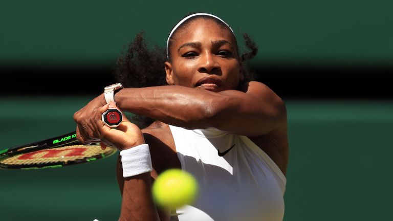 Serena Williams needed just 49 minutes to reach the Wimbledon final