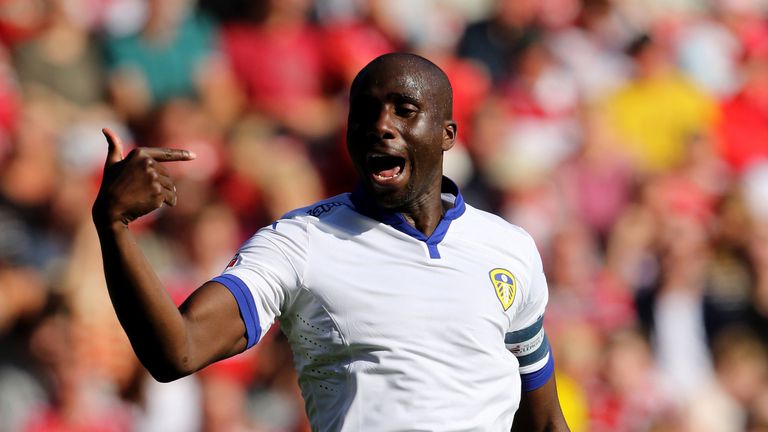 Leeds United's Sol Bamba in action during the Sky Bet Championship match against Middlesbrough.