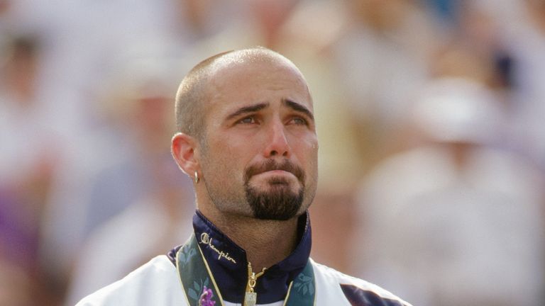 Andre Agassi wins Olympic gold in Atlanta 1996
