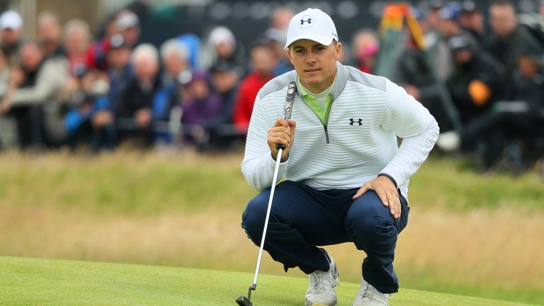 Jordan Spieth finished with his best round of the week at Royal Troon