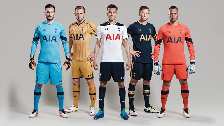 Tottenham's five new kits for the 2016/17 season