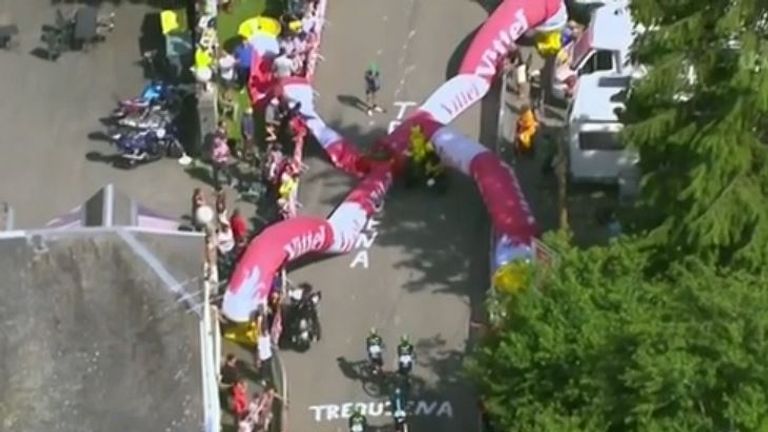 Tour de France, stage seven, air bridge