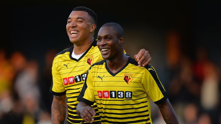 Odion Ighalo (R) and Troy Deeney (L) have formed a potent partnership up front for Watford