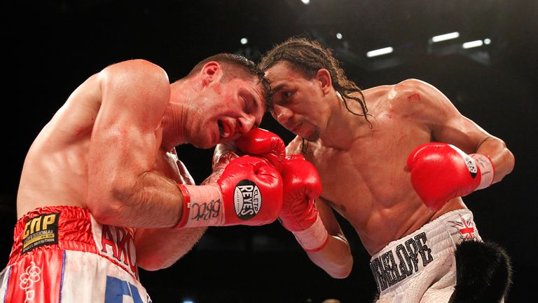 LEEDS RUMBLE.FIRST DIRECT ARENS.,LEEDS.PIC;LAWRENCE LUSTIG.BRITISH SUPER-LIGHTWEIGHT TITLE.TYRONE NURSE V TOMMY COYLE