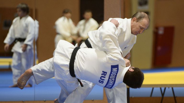 Russian President Vladimir Putin is a black belt in judo