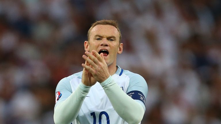 Wayne Rooney of England during the UEFA EURO 2016 Round of 16 match between England and Iceland at Allianz Riviera Stadium