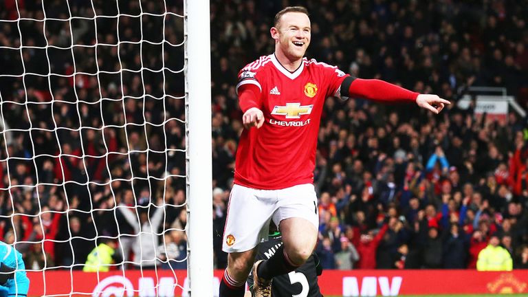 Wayne Rooney is five goals from becoming Manchester United's top scorer