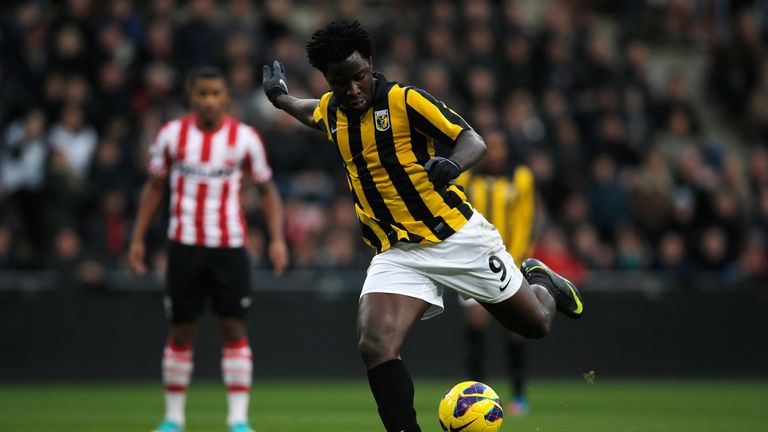 Wilfried Bony scored in 10 successive league games during his time at Dutch side Vitesse Arnhem