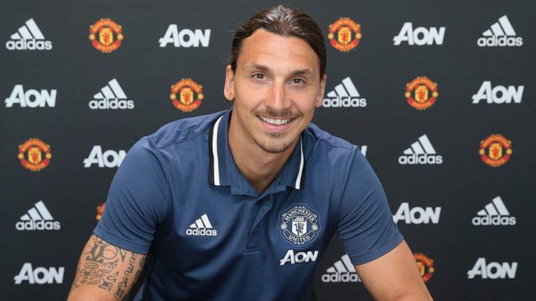 Zlatan Ibrahimovic signs for Manchester United