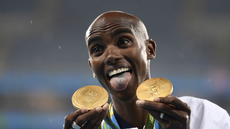Mo Farah won the 5,000 and 10,000m titles in Rio to complete a double-double