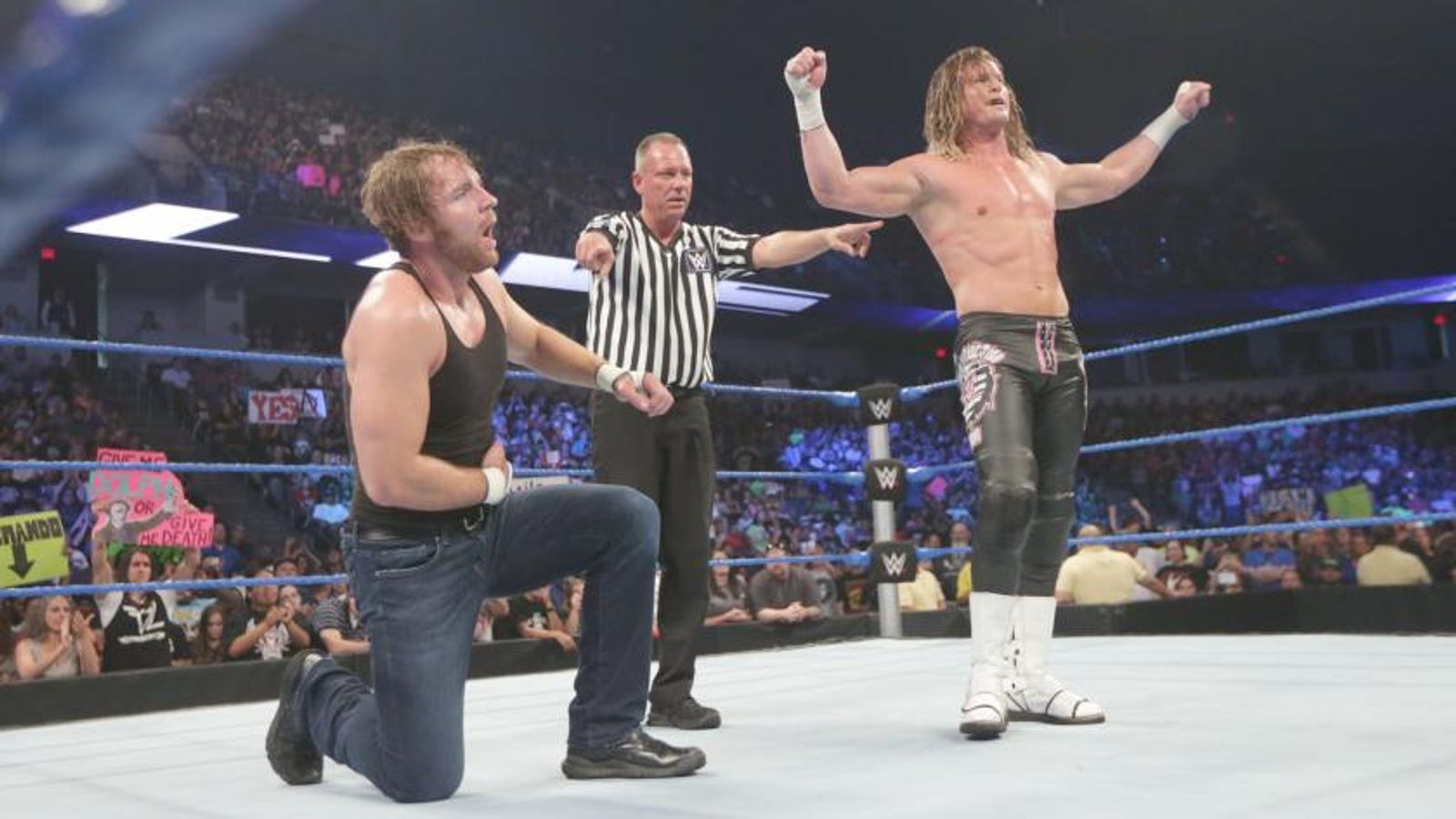 WWE Smackdown: Dean Ambrose and Dolph Ziggler win main ...