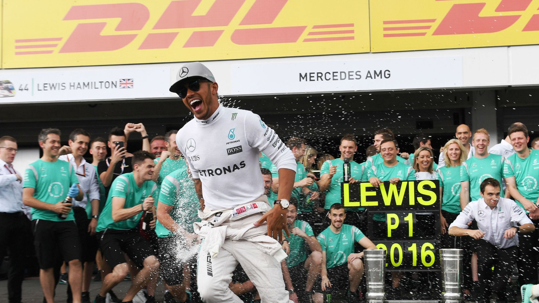 lewis hamilton running