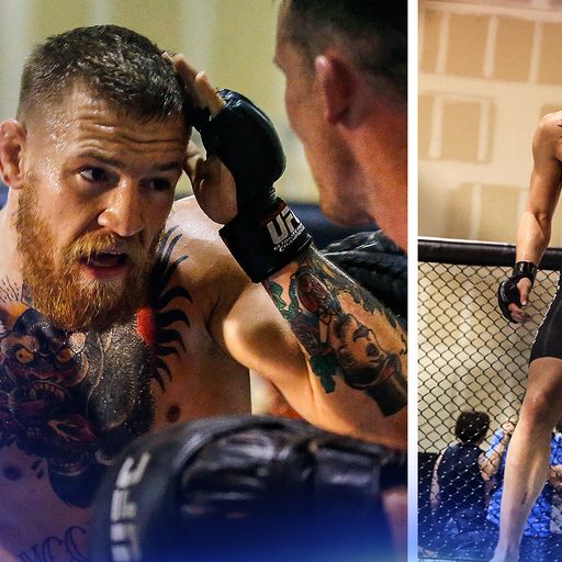 In the gym with McGregor