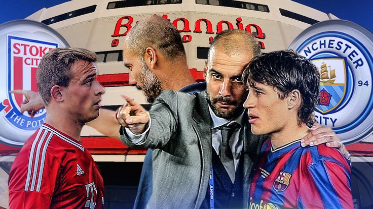 Pep Guardiola's first Premier League game as Manchester City head coach takes him to Stoke City and a reunion with Xherdan Shaqiri and Bojan among others