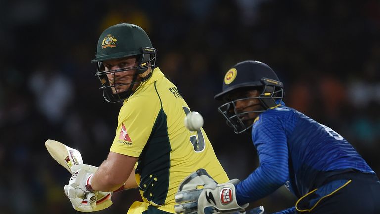 Aaron Finch's 56 featured seven fours and two sixes