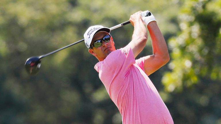 Adam Scott during the third round of The Barclays in the PGA Tour FedExCup