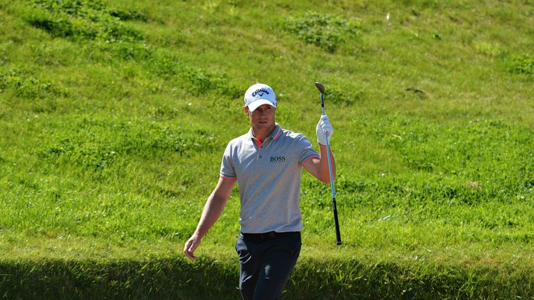 Alex Noren on day three of the Aberdeen Asset Management Paul Lawrie Match Play at Archerfield