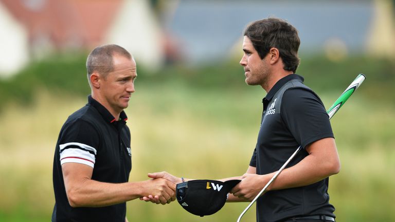 Alex Noren remained on course for an impressive Scottish double