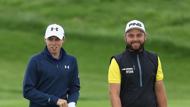 Matt Fitzpatrick (L) and Sullivan claimed the final two automatic qualifying spots