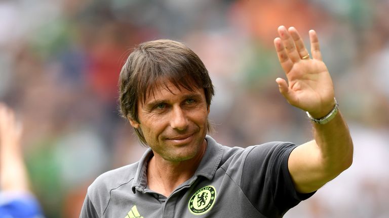 during the Pre-Season Friendly match between Werder Bremen and Chelsea at Weserstadion on August 7, 2016 in Bremen, Germany.