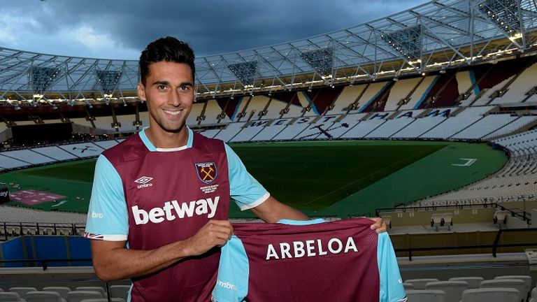 Alvaro Arbeloa has joined West Ham on a one-year deal (pic from West Ham website)