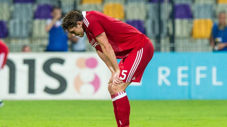 Aberdeen's Ash Taylor at full-time