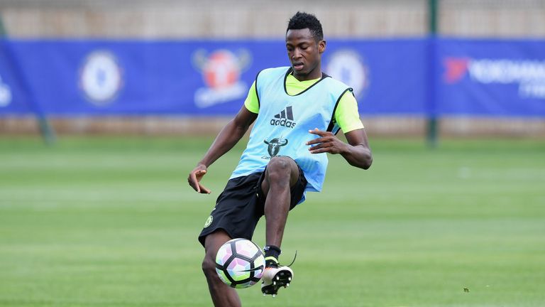 Baba Rahman at Chelsea Training Ground on July 13, 2016 in Cobham, England