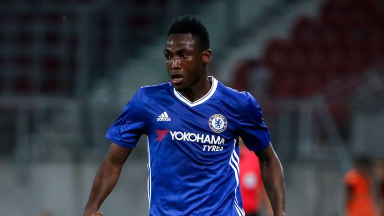 Baba Rahman of Chelsea in action during the friendly match v WAC RZ Pellets at Worthersee Stadion