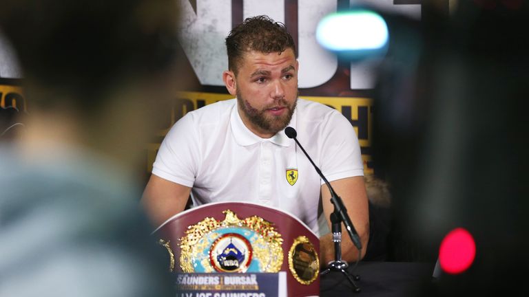 Billy Joe Saunders has continued his war with the Eubanks