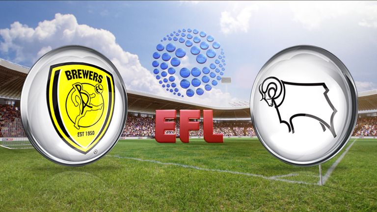 Burton Albion host Derby in the Sky Bet Championship. Watch live on SS1.