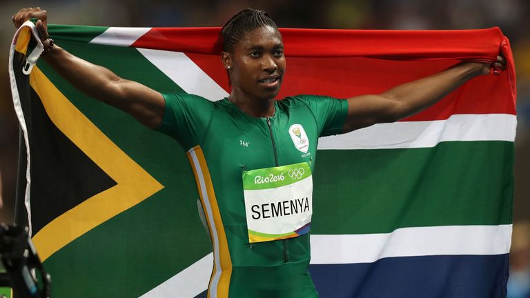 South Africa's Caster Semenya is on the women's top 10