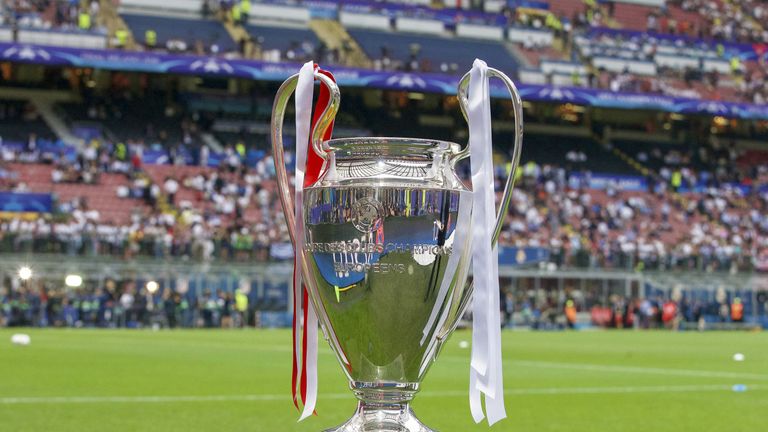 Champions League trophy 