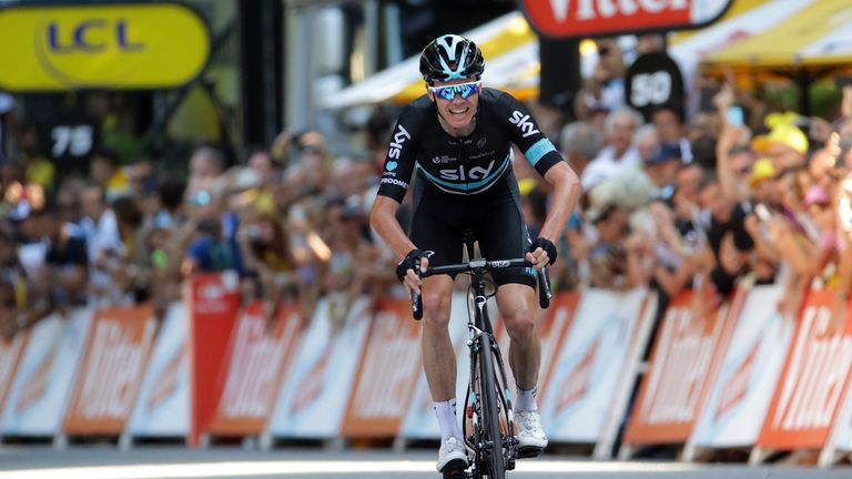 Chris Froome in action during the Tour de France