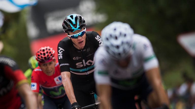 Chris Froome, Vuelta a Espana, stage nine