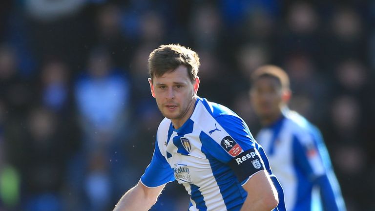 Colchester United's Chris Porter during the Emirates FA Cup, fourth round match v Tottenham at the Weston Homes Community Stadium, January 2016