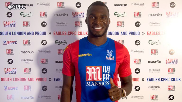 Christian Benteke completes his transfer to Crystal Palace - picture from CPFC