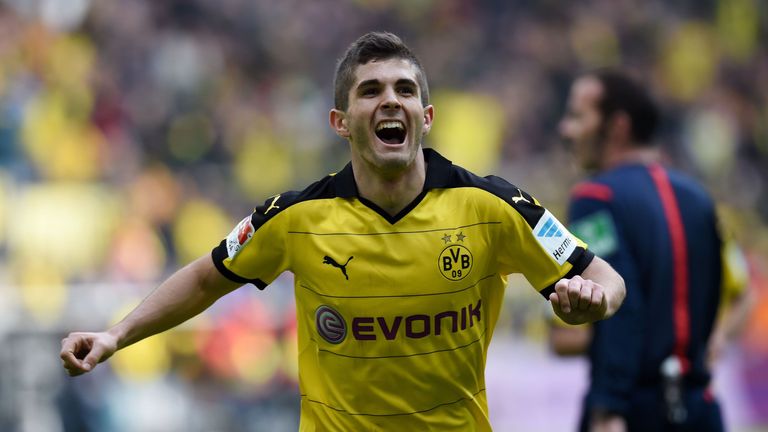 Dortmund's midfielder Christian Pulisic