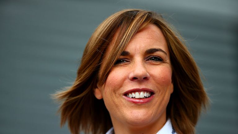 Williams Deputy Team Principal Claire Williams arrives in the paddock before practice for the Formula One Grand Prix of Aust