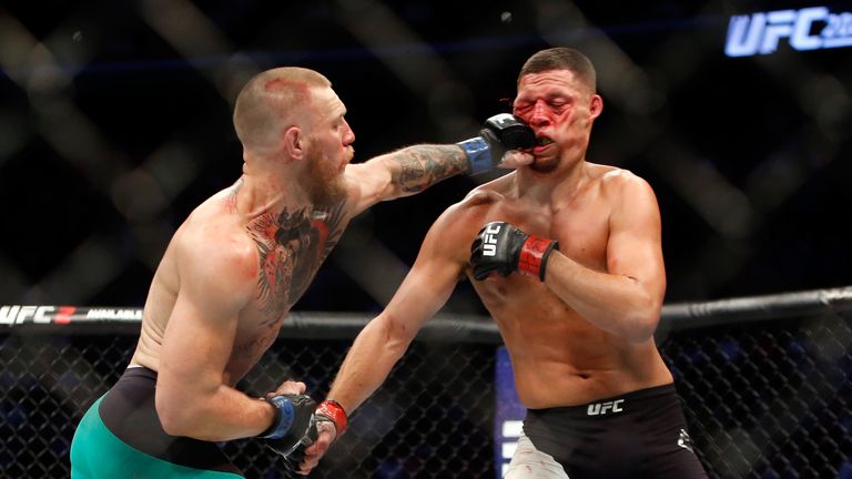 Conor McGregor beat Nate Diaz in their rematch at UFC 202