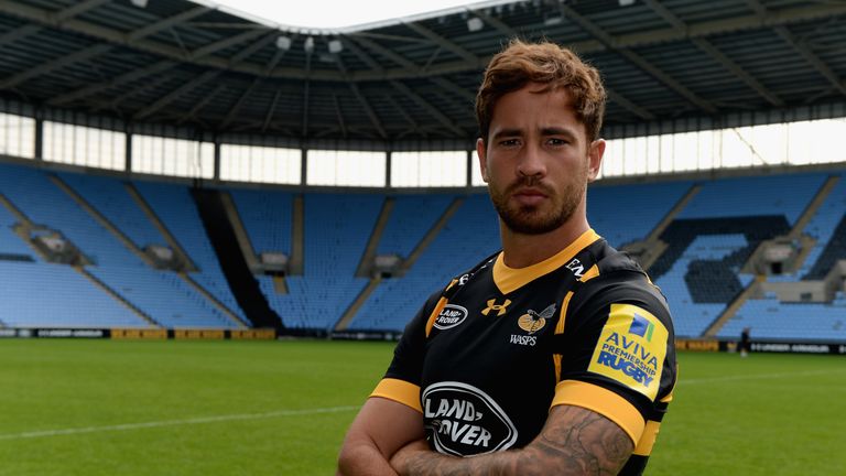 COVENTRY, ENGLAND - AUGUST 17:  Danny Cipriani poses for a portrait during the Wasps squad photocall for the 2016-2017 Aviva Premiership Rugby season on Au
