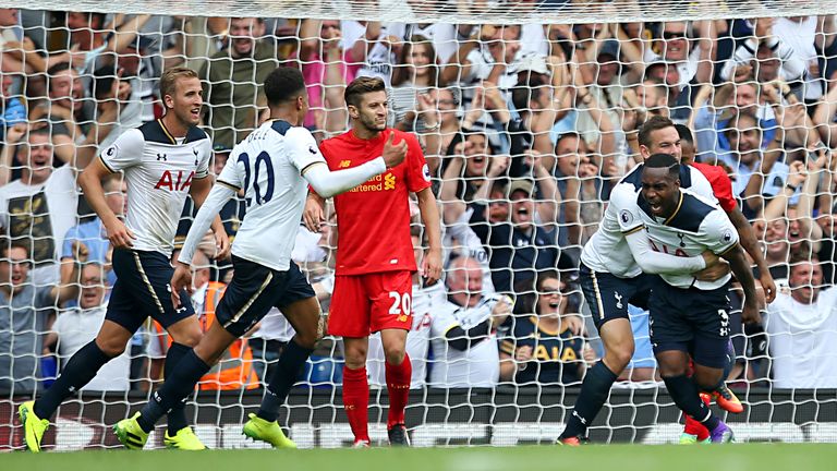 Tottenham Hotspur's Danny Rose scores his side's equaliser