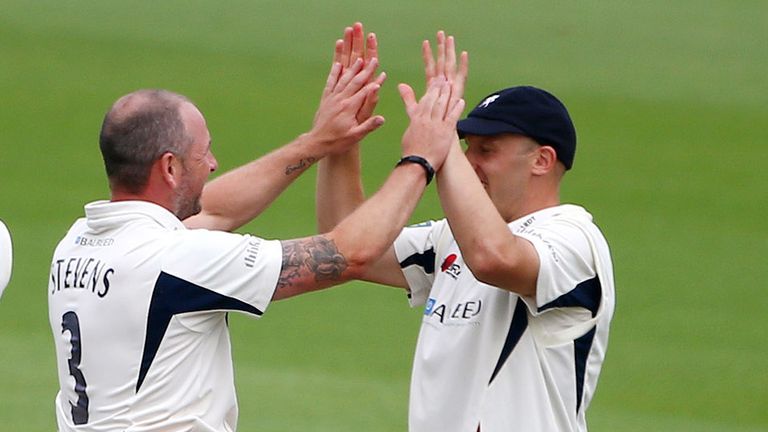 Darren Stevens (3-47) claimed three of the first four wickets to fall in Gloucestershire's second innings