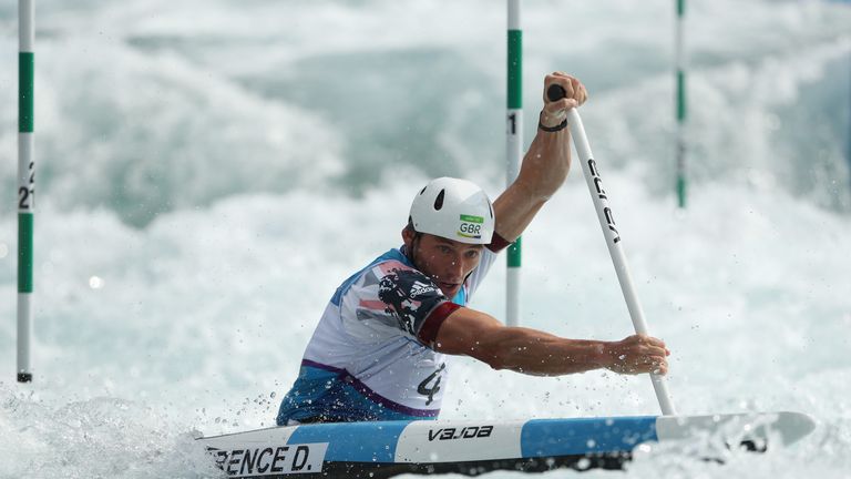 RIO DE JANEIRO, BRAZIL - AUGUST 07:  David Florence of Great Britain during the Canoe Single (C1) Men Heats 2nd Run on Day 2 of the Rio 2016 Olympic Games 