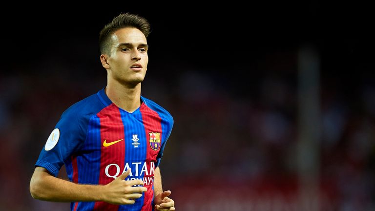 SEVILLE, SPAIN - AUGUST 14:  Denis Suarez of FC Barcelona looks on during the match between Sevilla FC vs FC Barcelona as part of the Spanish Super Cup Fin